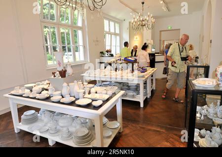 Ausstellungsraum, Ausstellungsraum, Verkauf, Meissen Porzellan, Meissen Porzellanherstellung, Meissen, Sachsen, Deutschland Stockfoto