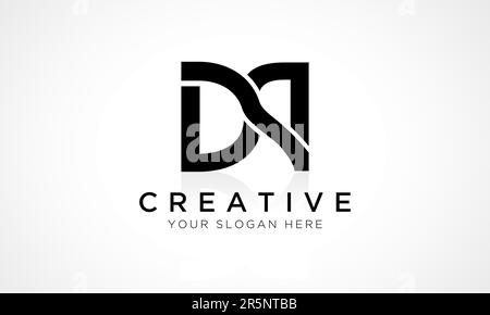 Design-Vektorvorlage für DP-Letter-Logos. DP-Logo-Design mit Buchstabenanfang und glänzender Reflexion – Geschäftsabbildung. Stock Vektor