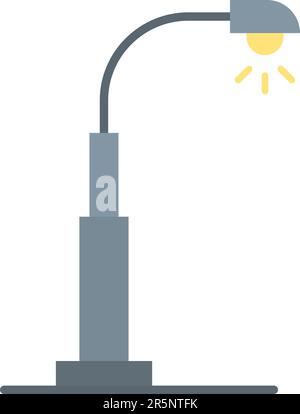 Vektorbild des Straßenlampensymbols. Stock Vektor