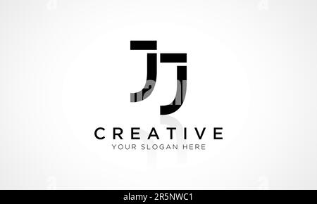 Abbildung: Jj-Logo Mit Buchstabe Und Glänzendem Reflexionsvektor. Anfangsbuchstabe Jj Logo Design Vector For Business Company. Elegant Min Stock Vektor