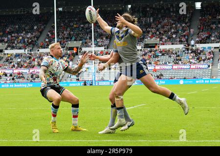 Betfred Super League Rugby, Magic Weekend, St James Park, Newcastle, Sonntag, 4. Juni 2023, Leigh Leopards 30 - 4 Wakefield Trinity, Großbritannien Stockfoto