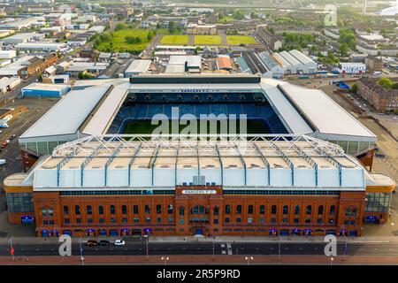 Ibrox Stadium, Heimstadion des Glasgow Rangers FC, Glasgow, Schottland, Großbritannien Stockfoto