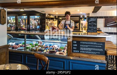 The Butchers Tap and Grill in Marlow, Buckinghamshire, Großbritannien Stockfoto