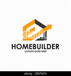 Designvorlage Für Creative Home Construction Concept Logo Stock Vektor