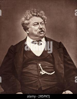 Alexandre Dumas (französischer Schriftsteller und Dramatiker, 1802-1870) Datum: c. 1876 Künstler: Etienne Carjat French, 1828-1906 Stockfoto
