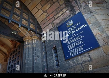 HMP - her Majestys Gefängnis Lancaster Castle, sicheres Gefängnis, Castle Grove, Lancaster, Lancashire, ENGLAND, GROSSBRITANNIEN, LA1 1YN Stockfoto