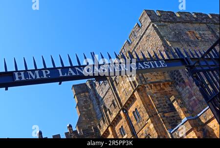 HMP - her Majestys Gefängnis Lancaster Castle, sicheres Gefängnis, Castle Grove, Lancaster, Lancashire, ENGLAND, GROSSBRITANNIEN, LA1 1YN Stockfoto
