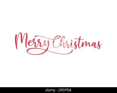 Kreative und einzigartige „Merry Christmas“-Typografie Stock Vektor