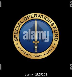 Logo-Vektor für Spezialoperationsabzeichen Stock Vektor