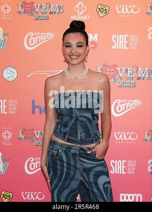 Mailand, . 05. Juni 2023. Milano, Italien LOVE MI 2023 PhotoCall Presentation Konzert am 27. 2023. Juni auf der Piazza Duomo Foto: Mariasole Pollio Credit: Independent Photo Agency Srl/Alamy Live News Credit: Independent Photo Agency/Alamy Live News Stockfoto