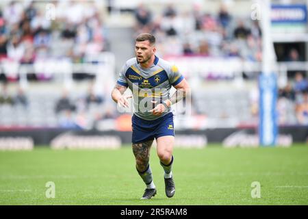 Newcastle, England - 4. Juni 2023 - Wakefield Trinity's Liam Hood. Rugby League Magic Weekend, Wakefield Trinity gegen Leigh Leopards im St. James Park, Newcastle, Großbritannien Stockfoto