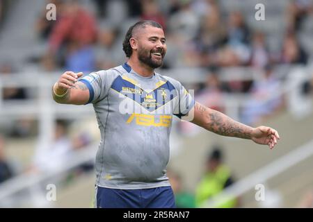 Newcastle, England - 4. Juni 2023 - David Fifita von Wakefield Trinity. Rugby League Magic Weekend, Wakefield Trinity gegen Leigh Leopards im St. James Park, Newcastle, Großbritannien Stockfoto