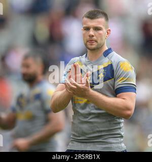 Newcastle, England - 4. Juni 2023 - Wakefield Trinity's Max Jowitt. Rugby League Magic Weekend, Wakefield Trinity gegen Leigh Leopards im St. James Park, Newcastle, Großbritannien Stockfoto