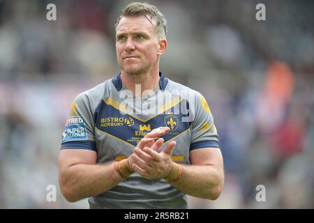 Newcastle, England - 4. Juni 2023 - Wakefield Trinitys Matty Ashurst. Rugby League Magic Weekend, Wakefield Trinity gegen Leigh Leopards im St. James Park, Newcastle, Großbritannien Stockfoto