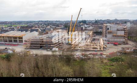 Limerick, Clare St., Irland 05,März,2023 Ansicht der neuen Stadtentwicklungserweiterung Stockfoto