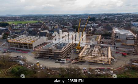 Limerick, Clare St., Irland 05,März,2023 Ansicht der neuen Stadtentwicklungserweiterung Stockfoto