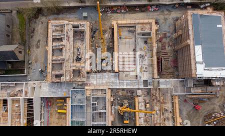 Limerick, Clare St., Irland 05,März,2023 Ansicht der neuen Stadtentwicklungserweiterung Stockfoto