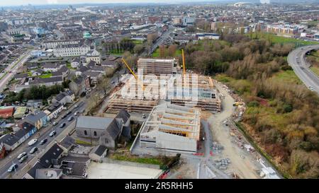 Limerick, Clare St., Irland 05,März,2023 Ansicht der neuen Stadtentwicklungserweiterung Stockfoto