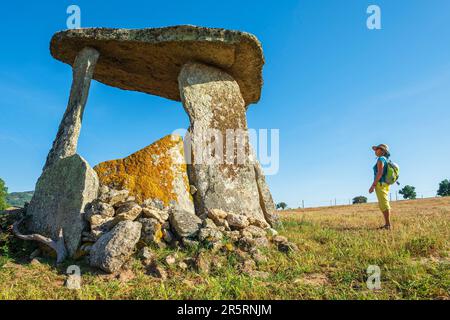 Portugal, Region Alentejo, Umgebung von Castelo de Vide, Melrica Dolmen Stockfoto