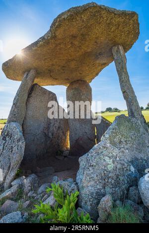 Portugal, Region Alentejo, Umgebung von Castelo de Vide, Melrica Dolmen Stockfoto