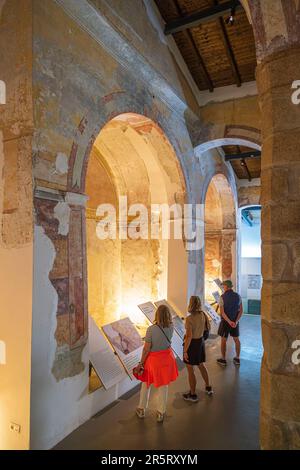 Portugal, Region Alentejo, Elvas, befestigte Garnisonsstadt (UNESCO-Weltkulturerbe), Haus der jüdischen Geschichte von Elvas, ein Gebäude, das Teil der ehemaligen Synagoge der Stadt war und im 16. Jahrhundert in eine städtische Metzgerei umgewandelt wurde Stockfoto