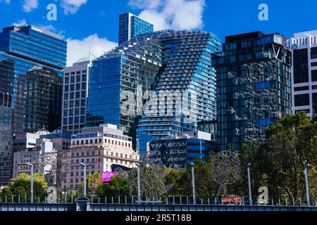 Architekturdetails von Melbourne in Australien Stockfoto