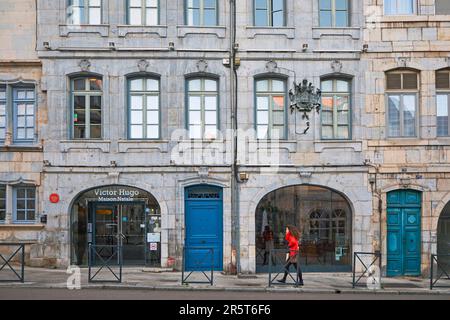 Frankreich, Doubs, Besancon, das historische Zentrum, Grande rue, Der Geburtsort von Victor Hugo Stockfoto