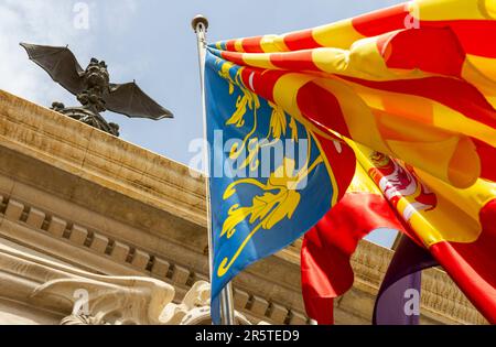 Valencia-Rathaus Stockfoto