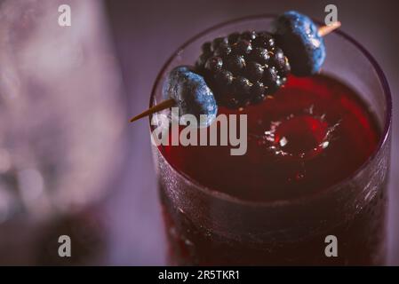 Mischen Sie Beerensaft Stockfoto