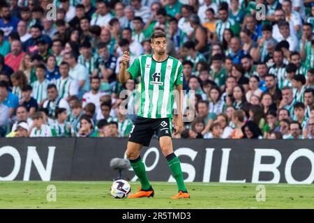 Sevilla, Spanien. 04. Juni 2023. Edgar Gonzalez in Aktion während des Spiels La Liga Santander 2022/2023 zwischen Real Betis und Valencia CF im Benito Villamarin Stadion. Endstand; Real Betis 1:1 Valencia CF. Kredit: SOPA Images Limited/Alamy Live News Stockfoto