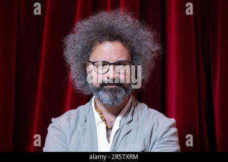 Rom, Italien. 05. Juni 2023. Simone Cristicchi nimmt an der Fotokonferenz zur Präsentation der Saison 2023/2024 des Brancaccio Theaters in Rom Teil (Foto: Matteo Nardone/Pacific Press/Sipa USA) Kredit: SIPA USA/Alamy Live News Stockfoto