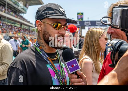 CIRCUIT DE BARCELONA-CATALUNYA, SPANIEN - JUNI 04: Neymar, während des spanischen Grand Prix auf dem Circuit de Barcelona-Catalunya am 04. Juni 2023 in Montmelo, Spanien. (Foto: Michael Potts/BSR Agency) Stockfoto