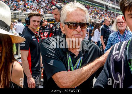 Barcelona, Spanien. 04. Juni 2023. CIRCUIT DE BARCELONA-CATALUNYA, SPANIEN - JUNI 04: Michael Kirk Douglas während des spanischen Grand Prix auf dem Circuit de Barcelona-Catalunya am 04. Juni 2023 in Montmelo, Spanien. (Foto: Michael Potts/BSR Agency) Kredit: BSR Agency/Alamy Live News Stockfoto