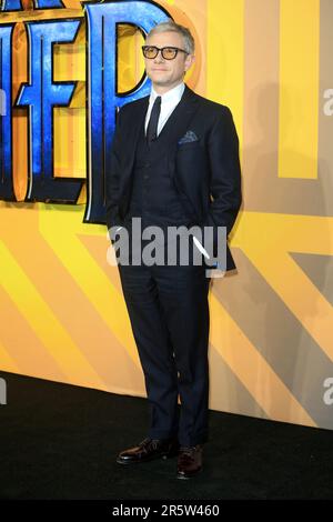 London, Großbritannien. 08. Februar 2018. Martin Freeman besucht die europäische Premiere des „Black Panther“ auf der Eventim Apollo in London. (Foto: Fred Duval/SOPA Images/Sipa USA) Guthaben: SIPA USA/Alamy Live News Stockfoto