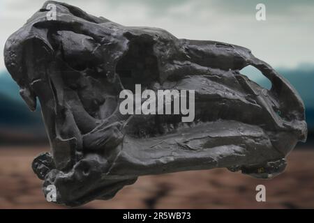 Die Iguanodon Berniessartensis war ein großer pflanzenfressender Dinosaurier, der in Europa während der frühen Kreidezeit lebte Stockfoto