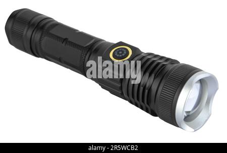 LED-Handlampe auf weißem Hintergrund in Isolierung Stockfoto