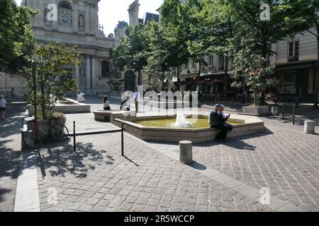 Paris, Place de la Sorbonne // Paris, Place de la Sorbonne Stockfoto