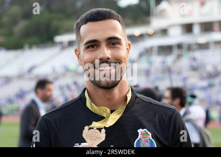 Lissabon, Portugal. 04. Juni 2023. Lissabon, Portugal. Portos Torwart von Portugal Diogo Costa (99) während des Finales des portugiesischen Pokals Braga gegen Porto Credit: Alexandre de Sousa/Alamy Live News Stockfoto