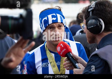 Lissabon, Portugal. 04. Juni 2023. Lissabon, Portugal. Portos Mittelfeldspieler aus Portugal Otavio (25) feiert das Finale des portugiesischen Pokals Braga gegen Porto Credit: Alexandre de Sousa/Alamy Live News Stockfoto