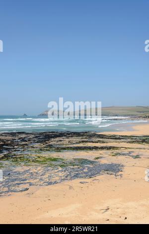 Constantine Bay Beach, Cornwall, England, Großbritannien Stockfoto