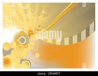 Kreis-Hintergrund.  Illustration der Hintergrund für viele Anwendungen nützlich. Vektor-Illustration. Stock Vektor