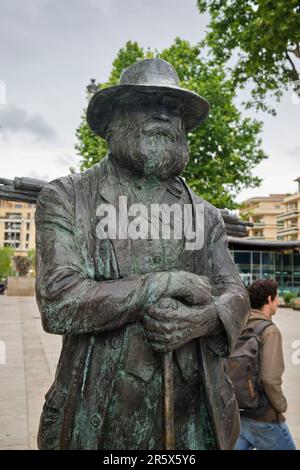 Statue von Paul Cezanne Aix en Provence Frankreich Stockfoto