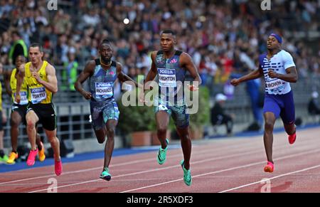 Erriyon Knighton (USA) gewinnt die 200-Meter-Strecke 19,89 während der Goldenen Gala Pietro Mennea am Freitag, 2. Juni 2023 in Florenz, Italien. (Jiro Mochizuki/Bild des Sports) Stockfoto