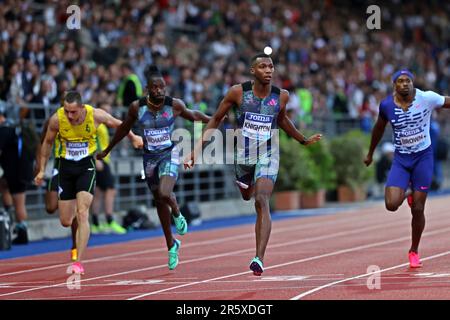 Erriyon Knighton (USA) gewinnt die 200-Meter-Strecke 19,89 während der Goldenen Gala Pietro Mennea am Freitag, 2. Juni 2023 in Florenz, Italien. (Jiro Mochizuki/Bild des Sports) Stockfoto