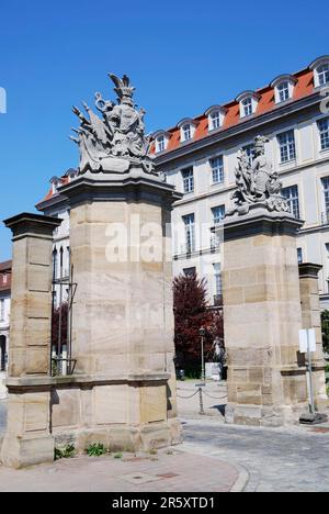 Stadttor vor der Residenz in Ansbach Stockfoto