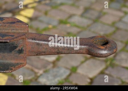 Anhängerkupplung an einem Lkw-Anhänger, Deutschland Stockfoto