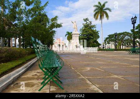 Park und Statue von Jose Marti, Cienfuegos, Kuba Stockfoto