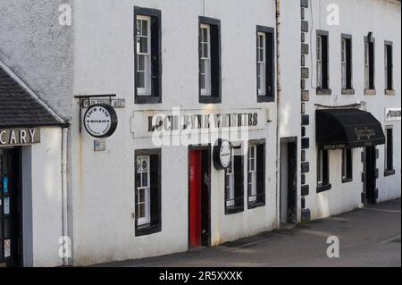 Whisky Shop 'Loch Fyne Whiskies', Inveraray, Argyll, Schottland, Großbritannien Stockfoto