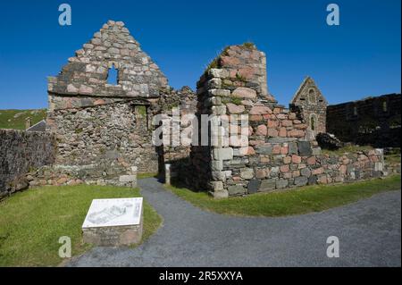 Ehemaliges Kloster, Iona, Inner Herbrides, Schottland, Vereinigtes Königreich Stockfoto