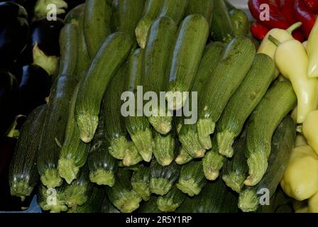 Gartenrippen (Cucurbitaceae), Landschaft, horizontal, Lebensmittel, Lebensmittel Stockfoto